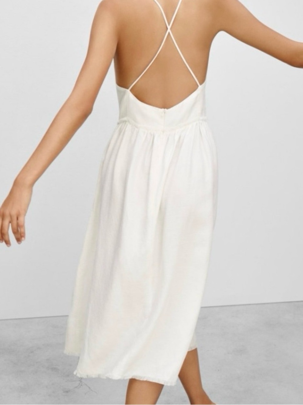 Le Fou Wilfred Hymne Frayed Linen Dress - Picture 2 of 5